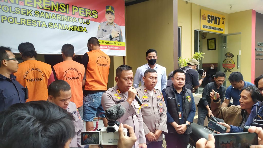 Polresta Samarinda Press Release Kasus Curanmor Hasil Ungkap Polsek Samarinda Ulu Polresta